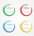 abstract curly banner vector image