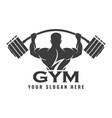 fitness logo design templatedesign for gym vector image vector image