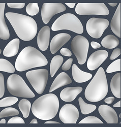 Funny cartoon stones seamless pattern Royalty Free Vector