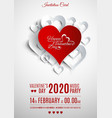 happy valentines day greeting card vector image vector image