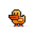 Pixel art duck Royalty Free Vector Image - VectorStock