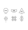 line logo set of simle in modern vector image