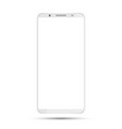 smartphone mockup with blank screen vector image