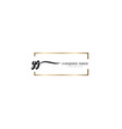 yg initial letter handwriting logo hand drawn vector image