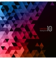 abstract polygonal triangles poster vector image vector image