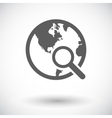 global search single icon vector image vector image