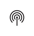 radio tower antenna icon wireless station signal vector image