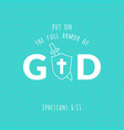 bible verse from ephesians vector image