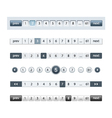 number forms vector image vector image