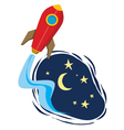 space ship vector image vector image