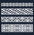 borneo kalimantan dayak ornament set vector image