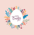 happy easter banner poster greeting card trendy vector image