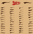 big set of retro inscriptions vector image