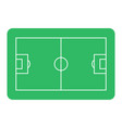 football pitch field or soccer field vector image
