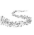 halloween flying bats decoration element from vector image