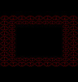 two hearts black and red vector image vector image
