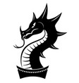 dragon head sign vector image vector image