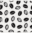 grunge seamless pattern with coffee beans vector image