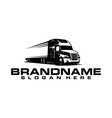 truck logo template vector image vector image