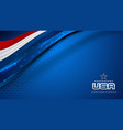 usa background for independence day vector image vector image
