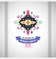 colorful decorative element on native vector image vector image