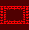 heart red pattern vector image vector image