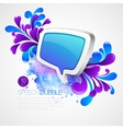 speech bubble swirling pattern vector image vector image