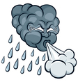 storm cloud vector image vector image