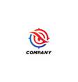 eagle eye focus logo design vector image