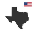 map of the us state texas vector image