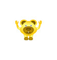 yellow bear vector image vector image
