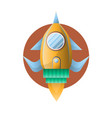 futuristic space ship vector image