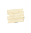 four pieces beige adhesive tape pasted on top vector image