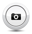 button with camera vector image