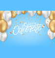 lets celebrate festive template vector image