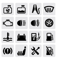 dashboard and auto icons vector image vector image
