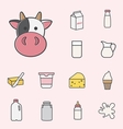 milk icon vector image vector image