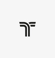 letter t line logo design creative vector image