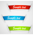 set of multicolored stickers vector image