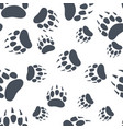bear claw footprint seamless pattern vector image