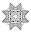 mandala tattoo vintage decorative elements vector image