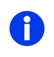 round information icon of guide vector image vector image