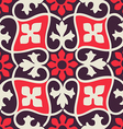 colorful seamless floral patterns vintage vector image vector image