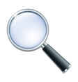 magnifying glass isolated on white background vector image