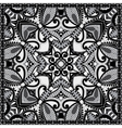black and white authentic silk neck scarf vector image vector image