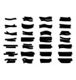 grunge marker stains highlight stripes black vector image
