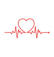 heart rhythm electrocardiogram ecg - ekg signal vector image