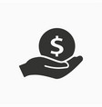 investments money icon simple pictograph vector image