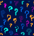 question marks signs seamless pattern background vector image