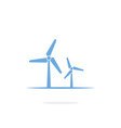 wind turbine icon on white background vector image vector image